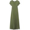 imageAmazon Essentials Womens Waisted Maxi Dress Available in Plus SizeLight Olive