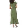 imageAmazon Essentials Womens Waisted Maxi Dress Available in Plus SizeLight Olive