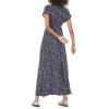 imageAmazon Essentials Womens Waisted Maxi Dress Available in Plus SizeNavy White Dots