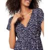 imageAmazon Essentials Womens Waisted Maxi Dress Available in Plus SizeNavy White Dots