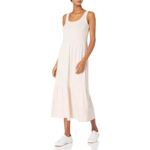 imageAmazon Essentials Womens Cozy Knit Rib Sleeveless Tiered Maxi Dress Previously Daily Ritual