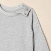 imageAmazon Essentials Unisex Babies RelaxedFit 100 Cotton LongSleeve TShirts Pack of 3BlueNavyHeather