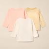 imageAmazon Essentials Unisex Babies RelaxedFit 100 Cotton LongSleeve TShirts Pack of 3CheetahStripe