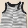 imageAmazon Essentials Unisex Babies Sleeveless and ShortSleeve Romper Set Pack of 2BlueStripe