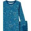 imageAmazon Essentials Unisex Babies Toddlers and Kids SnugFit Cotton Pajama Sleepwear Sets 2PieceAqua Green WhaleBlue Sea Life