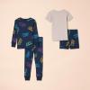 imageAmazon Essentials Unisex Babies Toddlers and Kids SnugFit Cotton Pajama Sleepwear Sets 2PieceBatman Logo  Kids