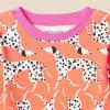 imageAmazon Essentials Unisex Babies Toddlers and Kids SnugFit Cotton Pajama Sleepwear Sets 2PieceCoral Orange Dog