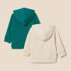 imageAmazon Essentials Unisex Toddlers and Babies French Terry ZipUp Hoodie MultipacksOatmeal HeatherDark Emerald Green