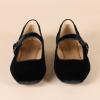imageAmazon Essentials Womens Mary Jane Ballet FlatBlack Velvet