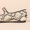 imageAmazon Essentials Womens Mary Jane Ballet FlatSnake Faux Leather