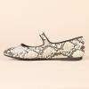 imageAmazon Essentials Womens Mary Jane Ballet FlatSnake Faux Leather