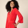 imageAmazon Essentials Womens RelaxedFit Matte Jersey JumpsuitBright Poppy Red