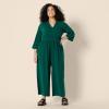 imageAmazon Essentials Womens RelaxedFit Matte Jersey JumpsuitDark Green