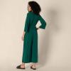 imageAmazon Essentials Womens RelaxedFit Matte Jersey JumpsuitDark Green