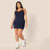 imageAmazon Essentials Womens Slim Fit Cotton Layering Slip Dress Pack of 2BeigeNavy