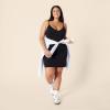 imageAmazon Essentials Womens Slim Fit Cotton Layering Slip Dress Pack of 2BlackWhite