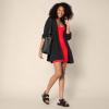 imageAmazon Essentials Womens Slim Fit Cotton Layering Slip Dress Pack of 2Bright Poppy RedTan