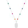 imageAmazon Essentials Disney Plated Mickey Mouse Dream Tag Pendant on MultiColor Enamel Chain