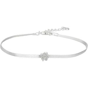 imageAmazon Essentials Disney Plated Cubic Zirconia Lilo ampamp Stitch Hibiscus Flower Charm Herringbone Chain Bracelet