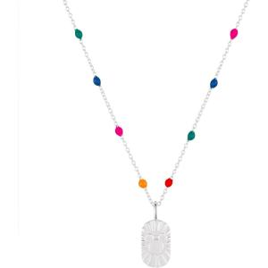 imageAmazon Essentials Disney Plated Mickey Mouse Dream Tag Pendant on MultiColor Enamel Chain