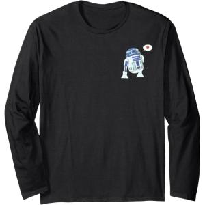 imageAmazon Essentials Star Wars Valentines Day Love from R2D2 Long Sleeve TShirtBlack