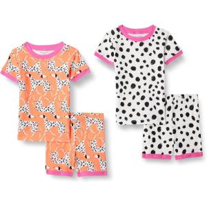 imageAmazon Essentials Unisex Babies Toddlers and Kids SnugFit Cotton Pajama Sleepwear Sets 2PieceDalmation