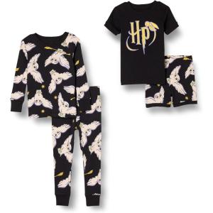 imageAmazon Essentials Unisex Babies Toddlers and Kids SnugFit Cotton Pajama Sleepwear Sets 2PieceHarry Potter Hedwig  Kids