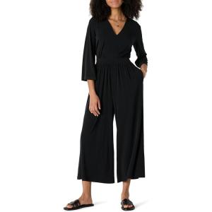 imageAmazon Essentials Womens RelaxedFit Matte Jersey JumpsuitBlack