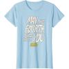 imageAmazon Essentials Mens May the Fourth Be With You HandDrawn Letters TShirt Black SmallBaby Blue