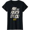 imageAmazon Essentials Mens May the Fourth Be With You HandDrawn Letters TShirt Black SmallBlack