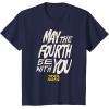 imageAmazon Essentials Mens May the Fourth Be With You HandDrawn Letters TShirt Black SmallNavy Blue