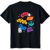 imageAmazon Essentials Star Wars May the Force be With You Colorful Shapes TShirtBlack