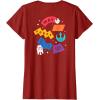 imageAmazon Essentials Star Wars May the Force be With You Colorful Shapes TShirtCranberry Red