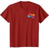 imageAmazon Essentials Star Wars May the Force be With You Colorful Shapes TShirtCranberry Red