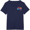 imageAmazon Essentials Star Wars May the Force be With You Colorful Shapes TShirtNavy Blue