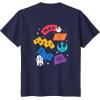 imageAmazon Essentials Star Wars May the Force be With You Colorful Shapes TShirtNavy Blue