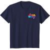 imageAmazon Essentials Star Wars May the Force be With You Colorful Shapes TShirtNavy Blue