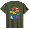 imageAmazon Essentials Star Wars May the Force be With You Colorful Shapes TShirtOlive Green