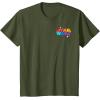 imageAmazon Essentials Star Wars May the Force be With You Colorful Shapes TShirtOlive Green