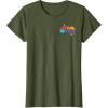 imageAmazon Essentials Star Wars May the Force be With You Colorful Shapes TShirtOlive Green