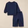 imageAmazon Essentials Unisex Babies French Terry Sweatshirt and Sweatpants Set Pack of 2Navy Sports