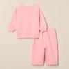 imageAmazon Essentials Unisex Babies French Terry Sweatshirt and Sweatpants Set Pack of 2Peach Party Animals