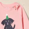 imageAmazon Essentials Unisex Babies French Terry Sweatshirt and Sweatpants Set Pack of 2Peach Party Animals