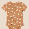 imageAmazon Essentials Unisex Babies Henley Bodysuit Pack of 2Pale PeachLion and Pony