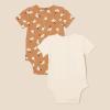 imageAmazon Essentials Unisex Babies Henley Bodysuit Pack of 2Pale PeachLion and Pony