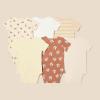imageAmazon Essentials Unisex Babies ShortSleeve Bodysuits MultipacksMulticolorTiger