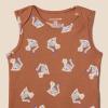 imageAmazon Essentials Unisex Babies Sleeveless Bodysuits Pack of 6MulticolorTiger