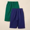 imageAmazon Essentials Unisex Toddlers and Babies French Terry Cotton Pants Pack of 2GreenNavy