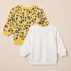 imageAmazon Essentials Unisex Toddlers and Babies French Terry Crewneck Sweatshirts Pack of 2Cheetah GraphicAnimal