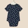 imageAmazon Essentials x Sofia Grainge Unisex Babies Short Sleeve Crewneck Bodysuit Pack of 3BunniesLight BlueStripe